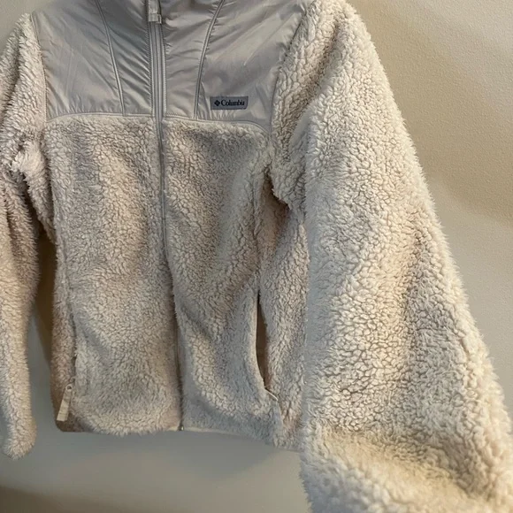 Columbia White Fleece Jacket - Picture 6 of 14